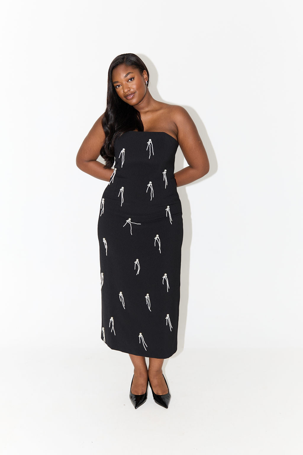 The Ultimate Muse Embellished Midi Dress